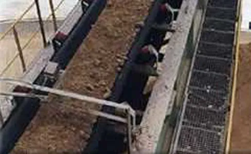 Banda transportadora de servicio pesado en minería